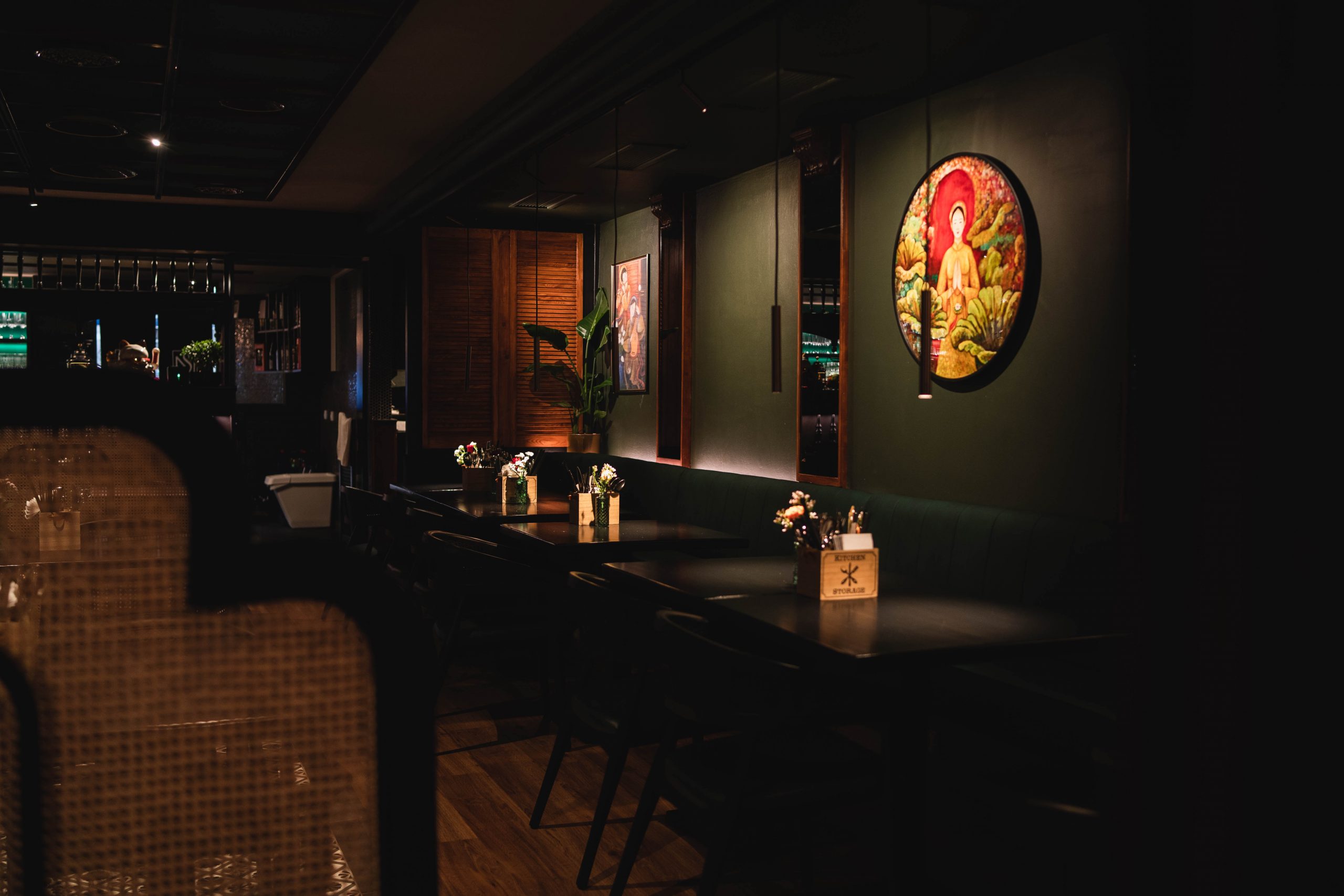 Indochine Restaurantambiente im Maison Deggendorf